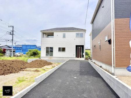 現地外観写真　ついに完成！ご都合の良い日にいつでもご内見できます。お気軽にお問合せください。  